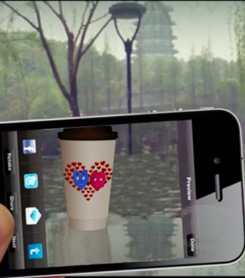 Examples of Augmented Reality, Visual Marketing Campaign.